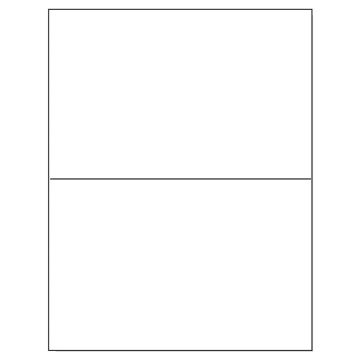 Desktop Laser Labels, Low Speed, 8-1/2" x 5-1/2"
