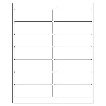 Desktop Laser Labels, Low Speed, 4.0" x 1-7/16"