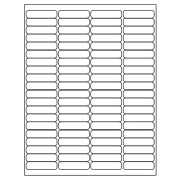 Desktop Laser Labels, Low Speed, 1-3/4" x 1/2"