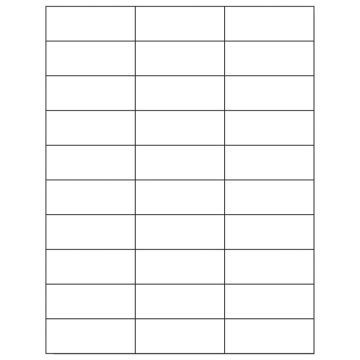 Desktop Laser Labels, High Speed, 2-13/16" x 1.1"