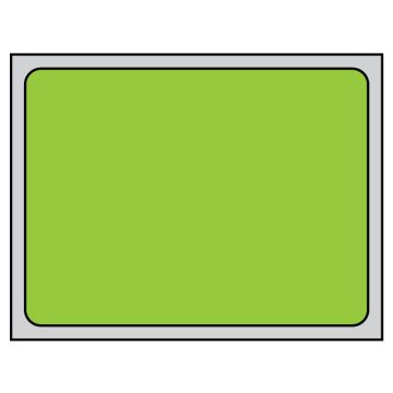 Thermal Transfer Labels, Green Brite Labels, 4.0" x 3.0"