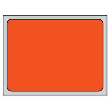 Thermal Transfer Labels, Orange Brite Labels, 4.0" x 3.0"