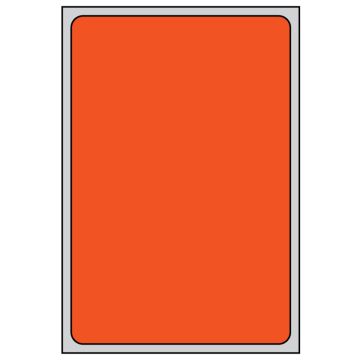 Thermal Transfer Labels, Orange Brite Labels, 4.0" x 6.0"