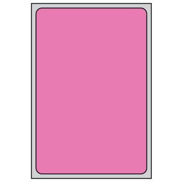 Thermal Transfer Labels, Pink Brite Labels, 4" x 6"