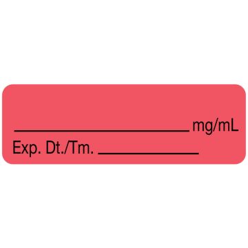 Anesthesia Label, Blank, 1-1/2" x 1/2"