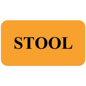 STOOL, Communication Label, 1-5/8" x 7/8"