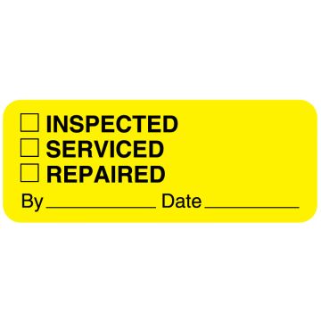 Equipment Inspection Label, 2-1/4" x 7/8"