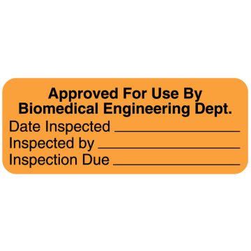 Equipment Inspection Label, 2-1/4" x 7/8"