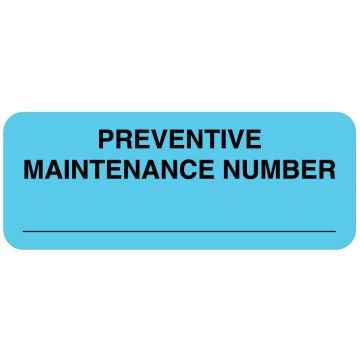 Equipment Repair and Maintenance Label, 2-1/4" x 7/8"