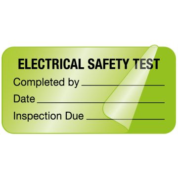 Electrical Equipment Safety Label, 2" x 1"