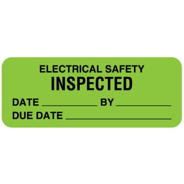 Electrical Equipment Safety Label, 2-1/4" x 7/8"