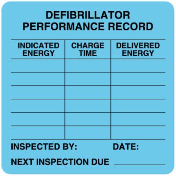 Equipment Calibration Label, 2-1/2" x 2-1/2"