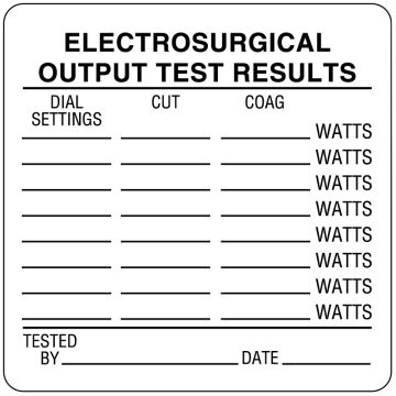 Equipment Calibration Label, 2-1/2" x 2-1/2"