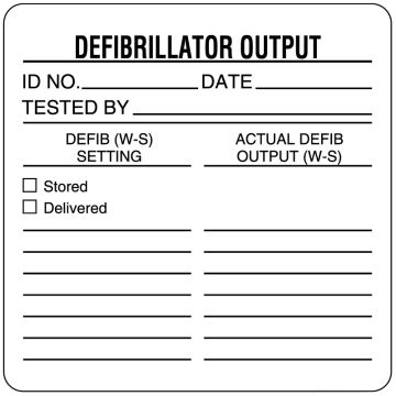 Equipment Calibration Label, 2-1/2" x 2-1/2"