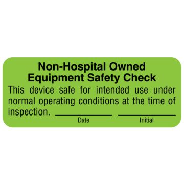 Electrical Equipment Safety Label, 2-1/4" x 7/8"