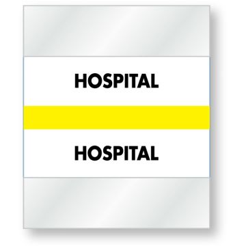 Color-Coded Chart Divider Tabs, 1-1/2" x 1-1/4"