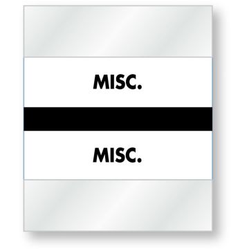 Color-Coded Chart Divider Tabs, 1-1/2" x 1-1/4"