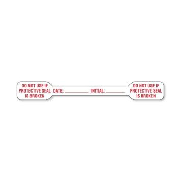 Tamper-Evident Label, 4-1/8" x 1/2"