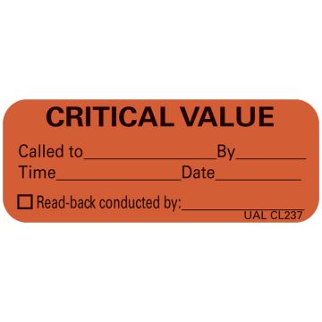 Communication Label, 2-1/4" x 7/8"