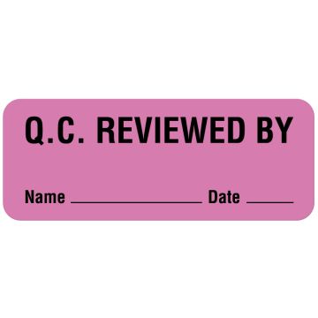 Quality Control Label, 2-1/4" x 7/8"