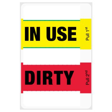 Clean Multi Purpose Equipment Label, 2" x 3"