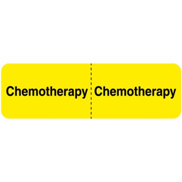 CHEMOTHERAPY, I.V. Line Identification Label, 3" x 7/8"