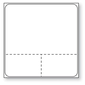 Meditech Direct Thermal Printer Label, 3/4" Core, 2" x 2"