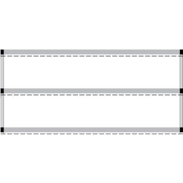 Direct Thermal Printer Label, 1" Core, 4" x 1"