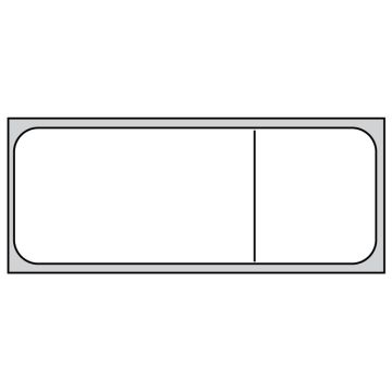 Direct Thermal Printer Label, 1" Core, 3-1/2" x 1"