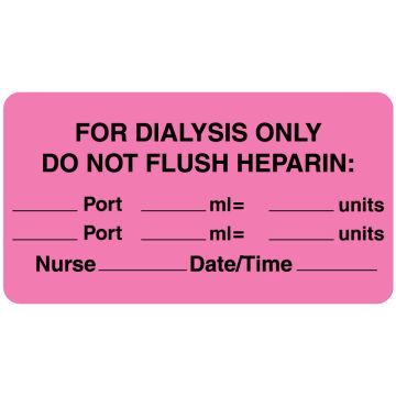 Line Identification Label, 3" x 1-5/8"