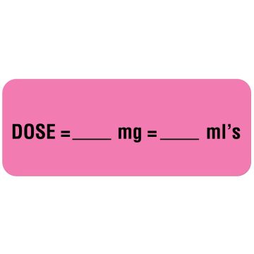 IV Communication Label, 2-1/4" x 7/8"