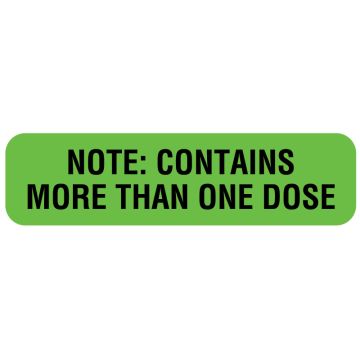 IV Communication Label, 1-1/4" x 5/16"