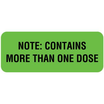 Dosage Related Label, 2-1/4" x 7/8"