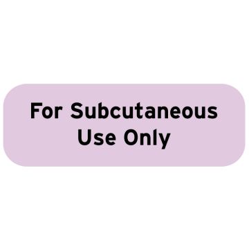 Medication Instruction Label, 1-1/2" x 1/2"