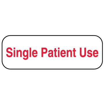 SINGLE PATIENT USE, 1-1/2" x 1/2"