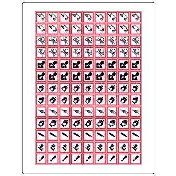 GHS Laser Printer Label SHeet, 8-1/2 x 11"