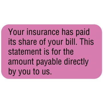 Insurance Label, 1-5/8" x 7/8"