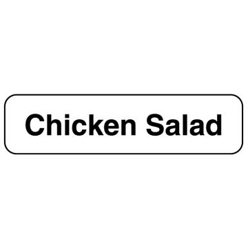 CHICKEN SALAD, Food Identification Labels, 1-1/4" x 5/16"