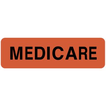 Medicare Insurance Label, 3" x 7/8"