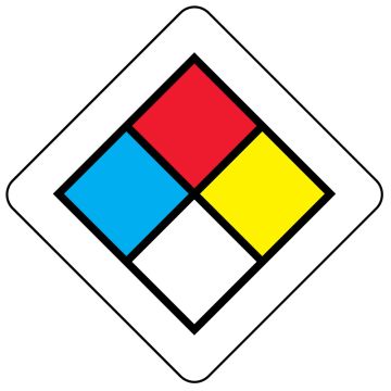 Chemical Hazard Labels, 7/8" x 7/8"