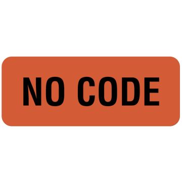 Code Status Label, 2-1/4" x 7/8"