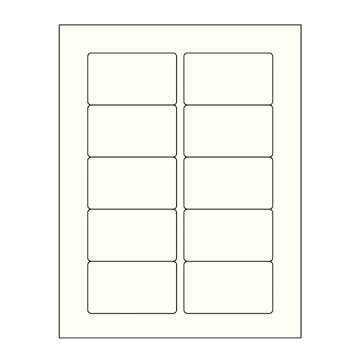 Permanent VHS Face Inkjet Label, 8-1/2" x 11"