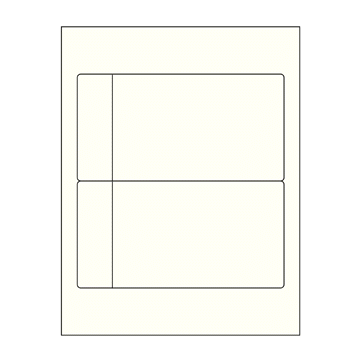 Betacam Sleeve Insert Inkjet Label, 8-1/2" x 11"