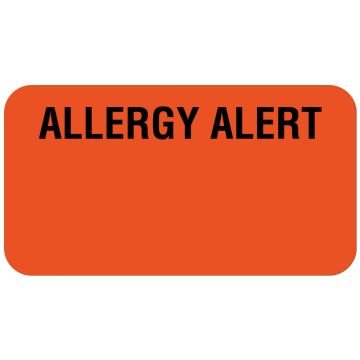 Allergy Alert Label, 1-5/8" x 7/8"