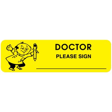 Doctor Reminder Labels, 3" x 7/8"