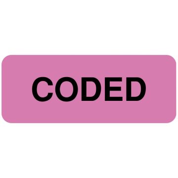 Coding Label, 2-1/4" x 7/8"