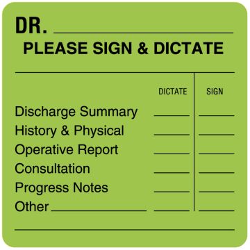 Internal Processing Label, 2-1/2" x 2-1/2"