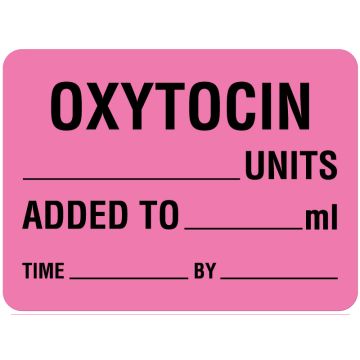 IV Medication Additive Label, 2-3/8" x 1-3/4"