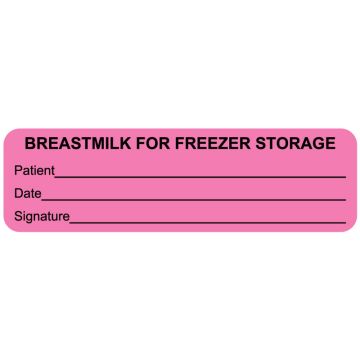 Breast Milk For Freezer, 3" x 7/8"