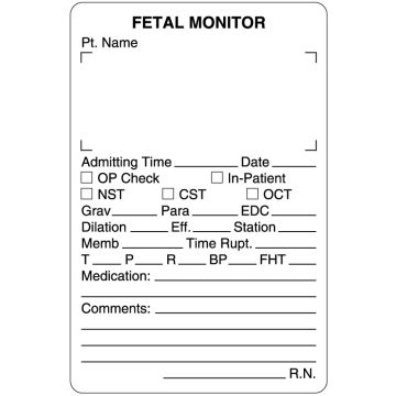 Maternal/Child Health Communication Label, 2-5/8" x 4"